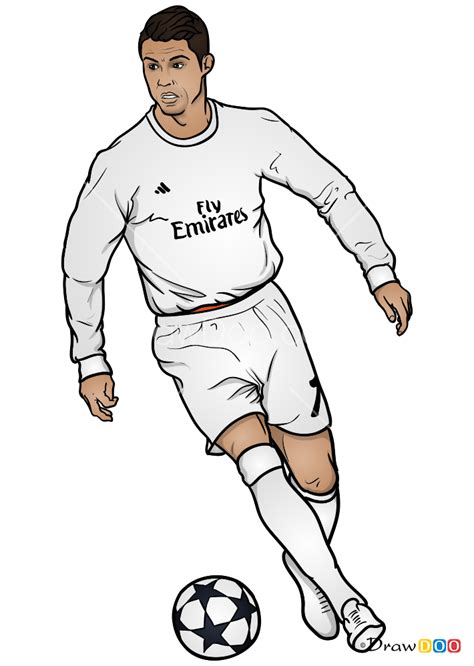 football player drawing ronaldo